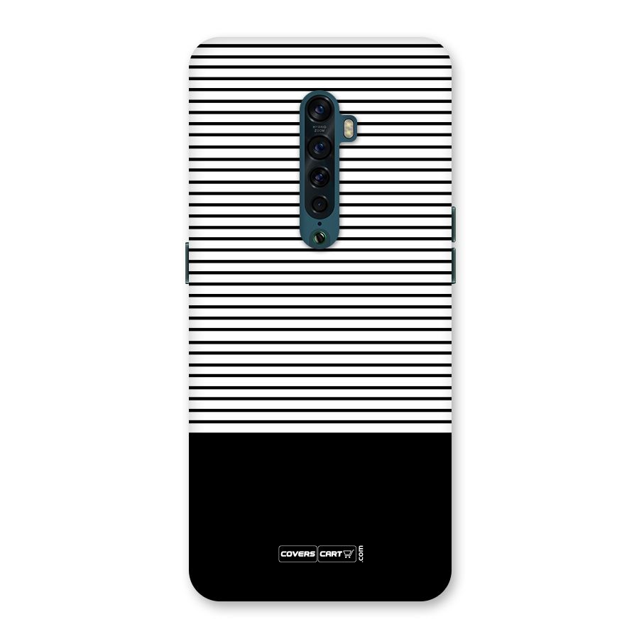 Classy Black Stripes Back Case for Oppo Reno2