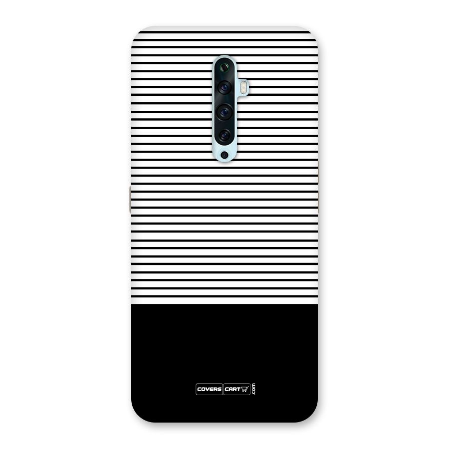Classy Black Stripes Back Case for Oppo Reno2 F