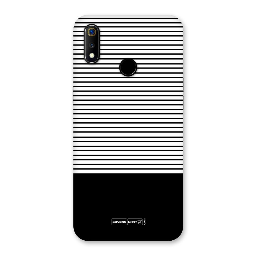 Classy Black Stripes Back Case for Realme 3