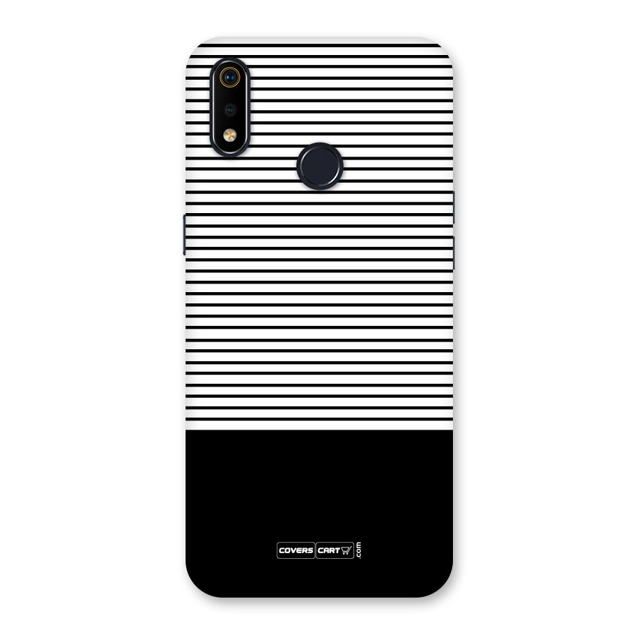 Classy Black Stripes Back Case for Realme 3i