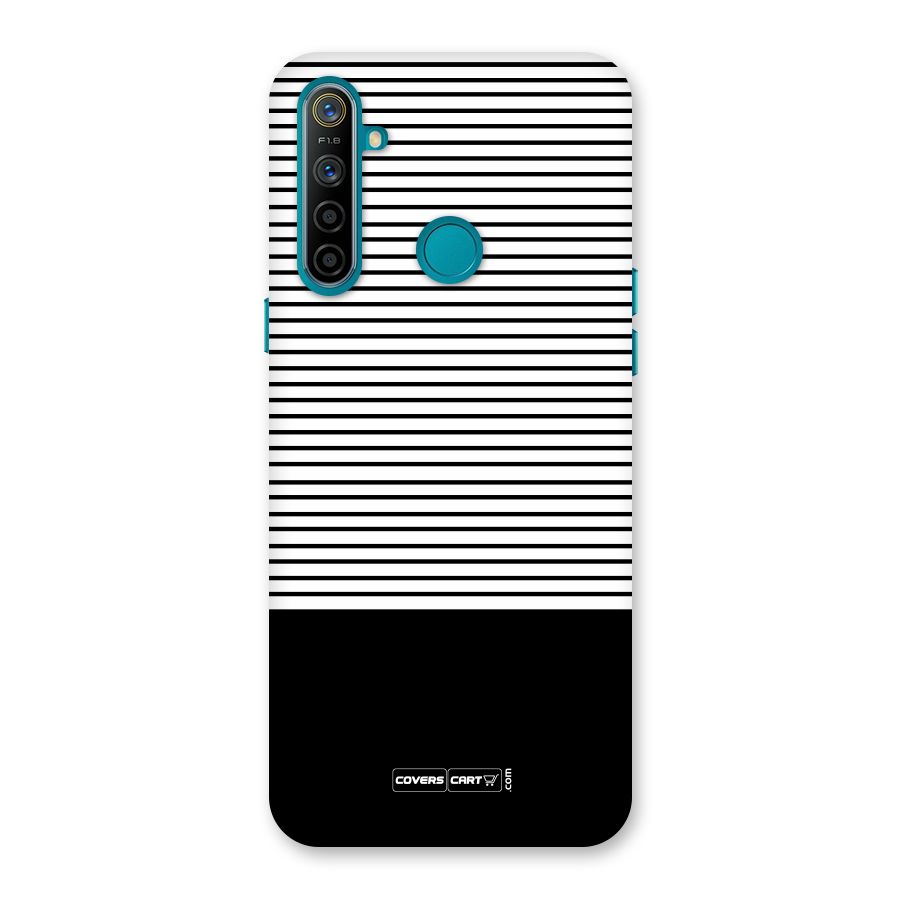 Classy Black Stripes Back Case for Realme 5i
