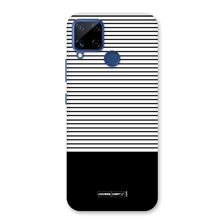 Classy Black Stripes Back Case for Realme C15
