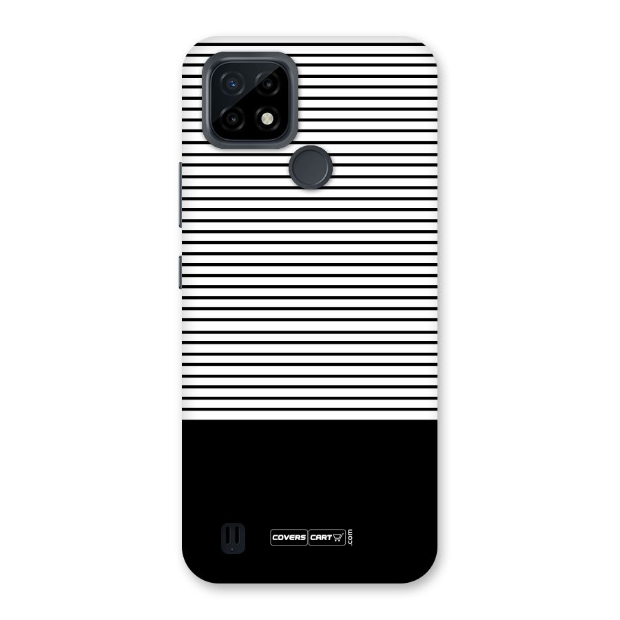 Classy Black Stripes Back Case for Realme C21