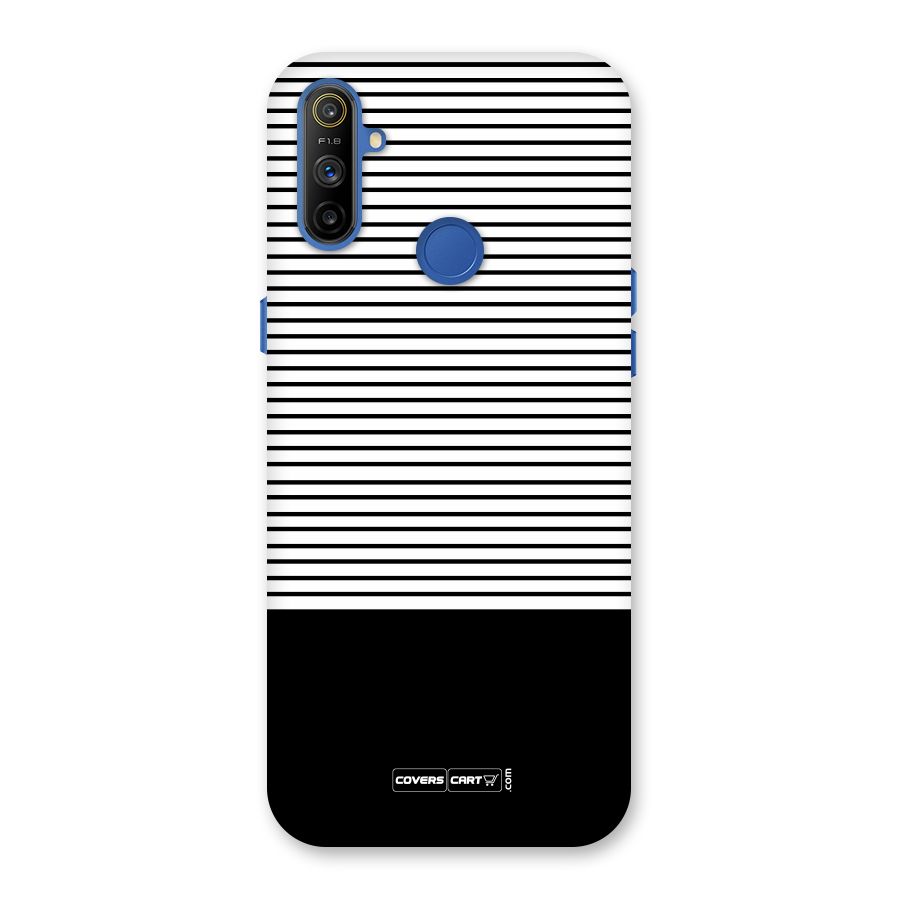 Classy Black Stripes Back Case for Realme Narzo 10A