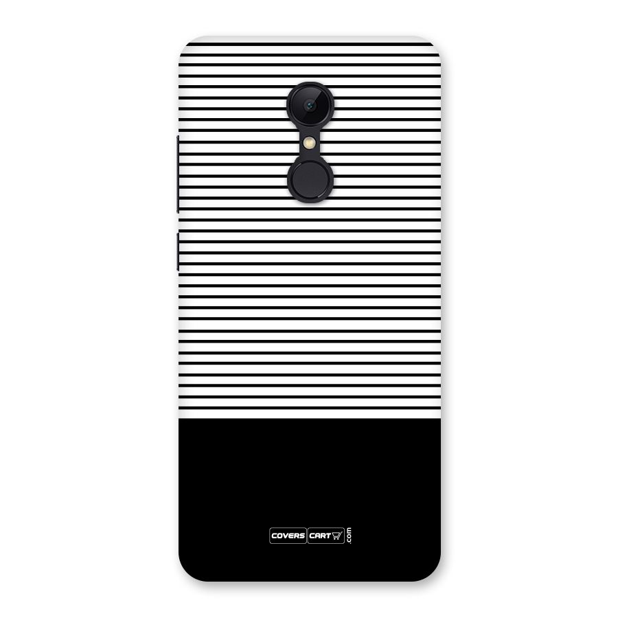 Classy Black Stripes Back Case for Redmi 5