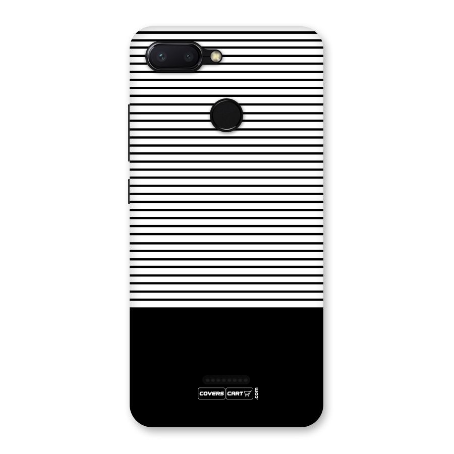 Classy Black Stripes Back Case for Redmi 6