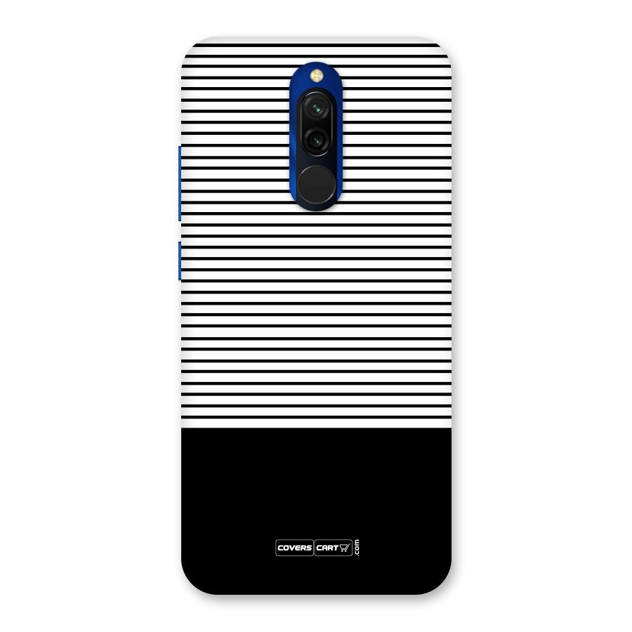Classy Black Stripes Back Case for Redmi 8