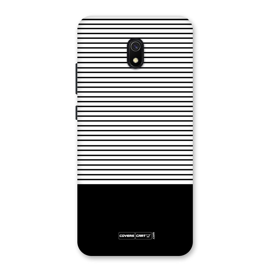 Classy Black Stripes Back Case for Redmi 8A