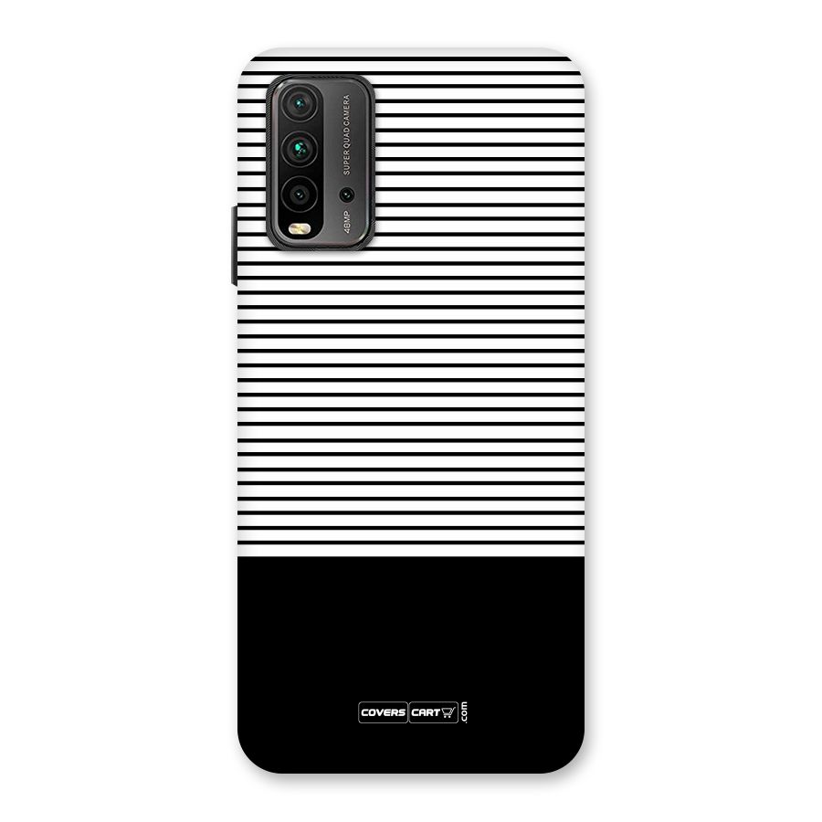 Classy Black Stripes Back Case for Redmi 9 Power