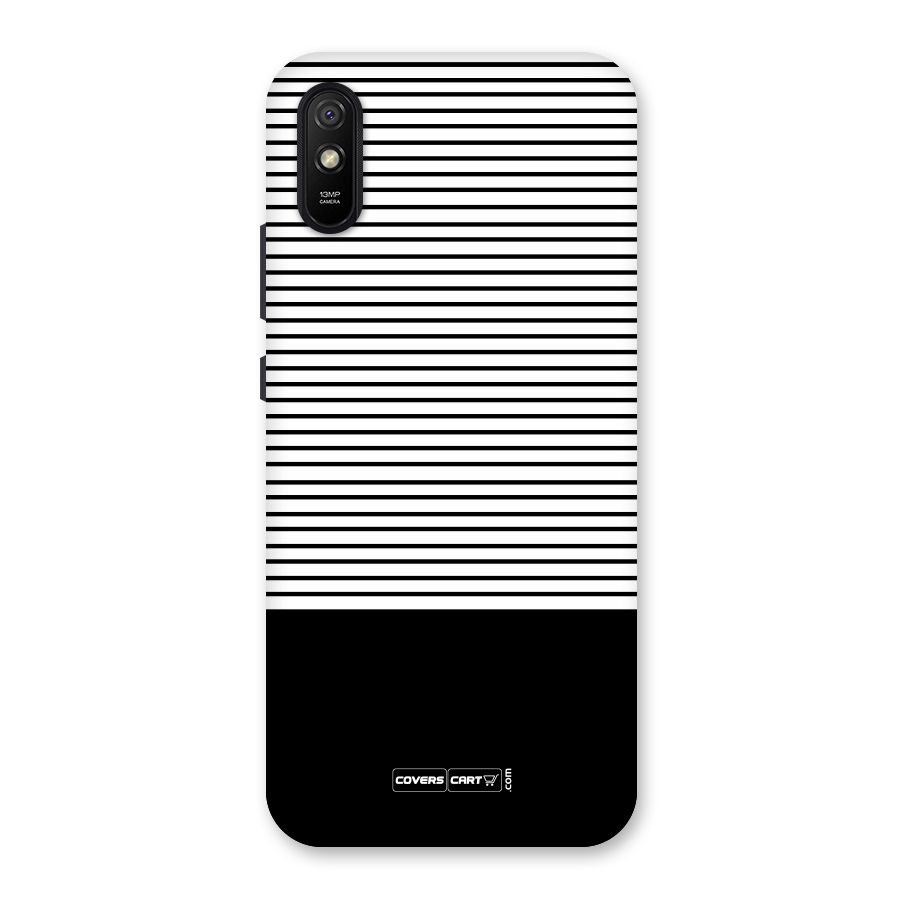 Classy Black Stripes Back Case for Redmi 9i