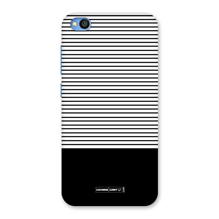 Classy Black Stripes Back Case for Redmi Go