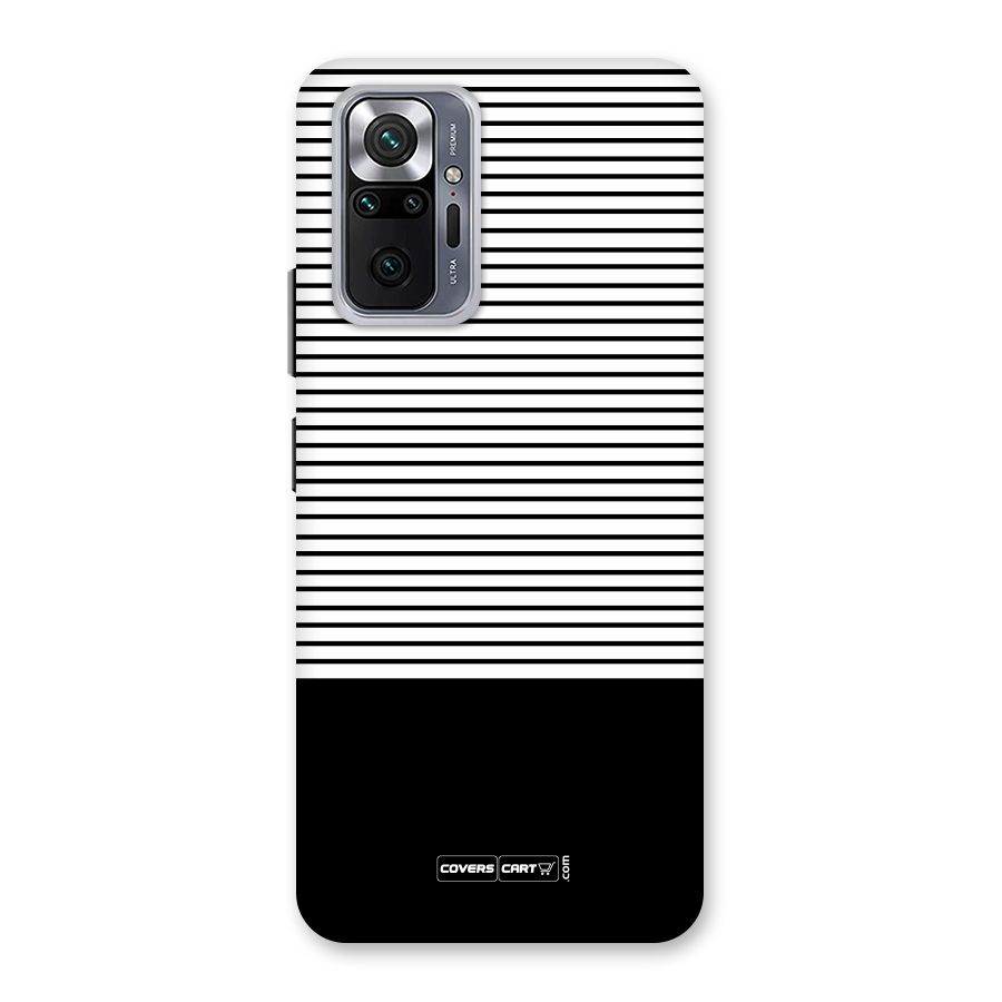 Classy Black Stripes Back Case for Redmi Note 10 Pro Max