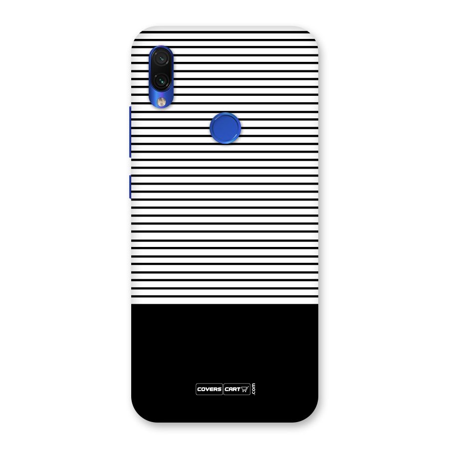 Classy Black Stripes Back Case for Redmi Note 7S