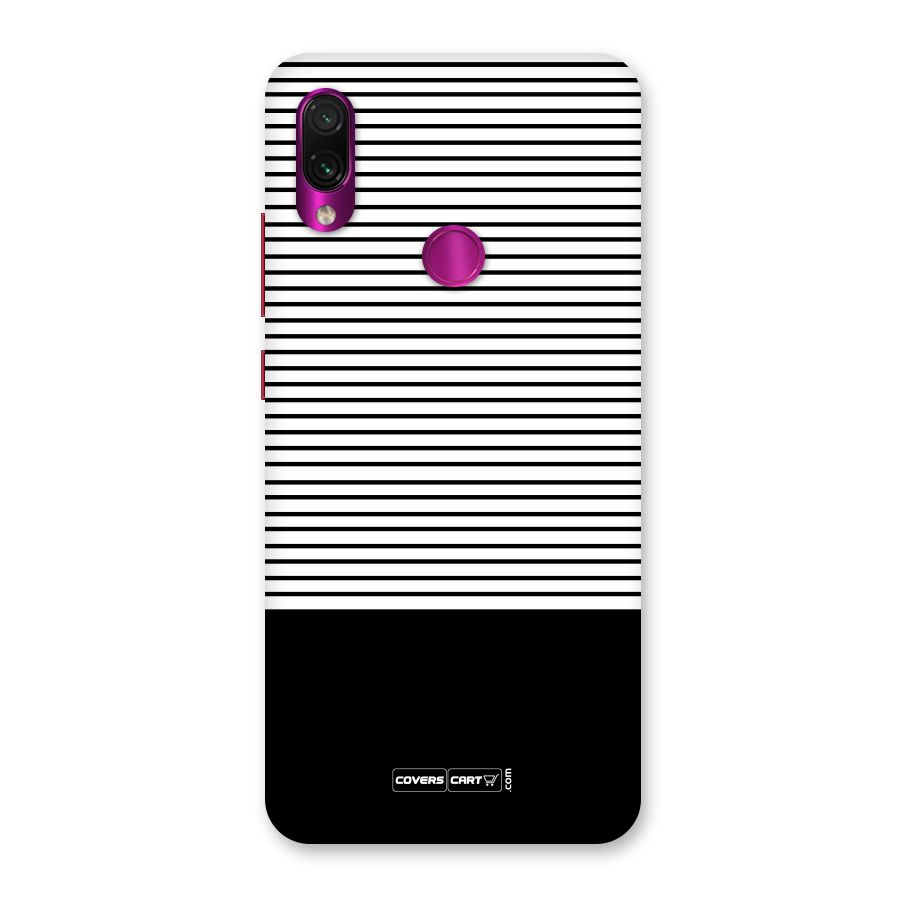 Classy Black Stripes Back Case for Redmi Note 7 Pro