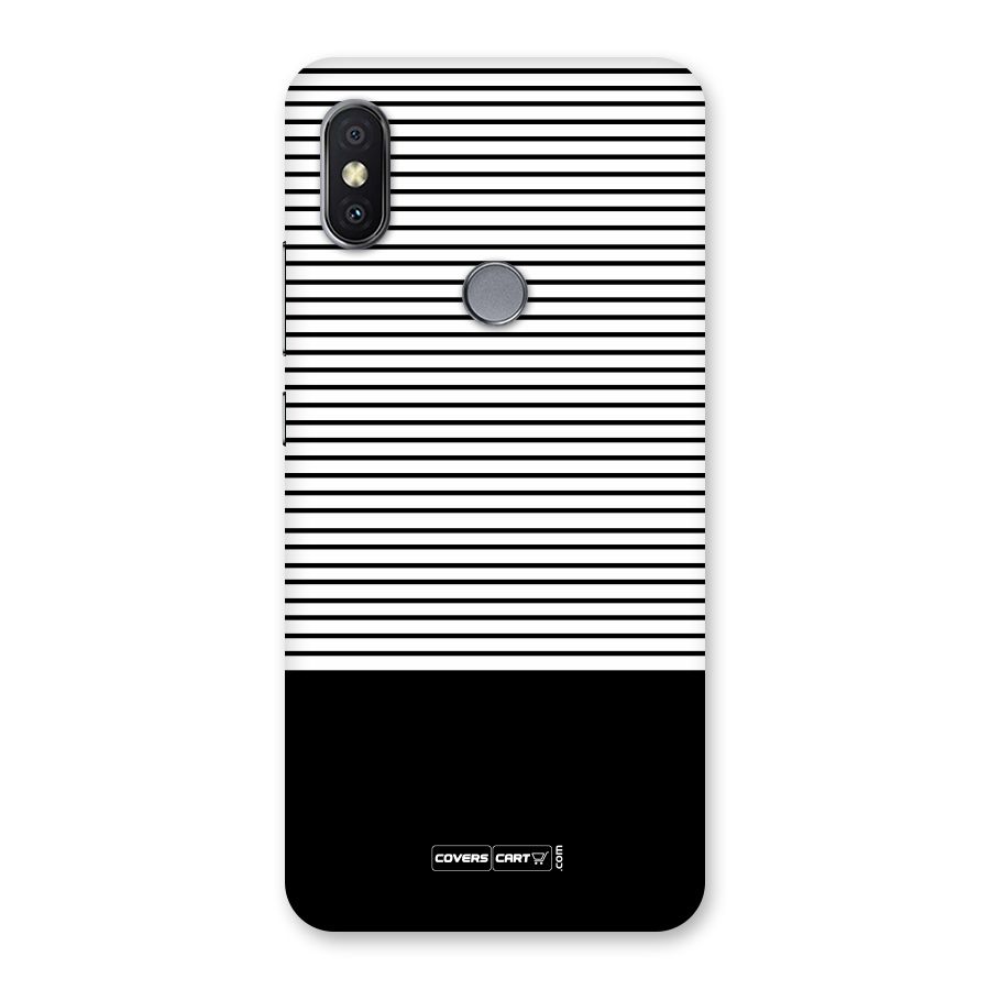 Classy Black Stripes Back Case for Redmi Y2