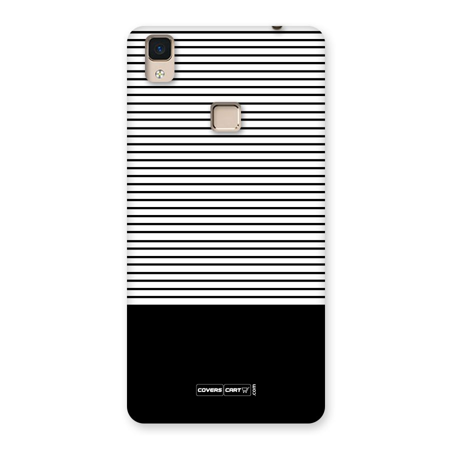 Classy Black Stripes Back Case for V3 Max