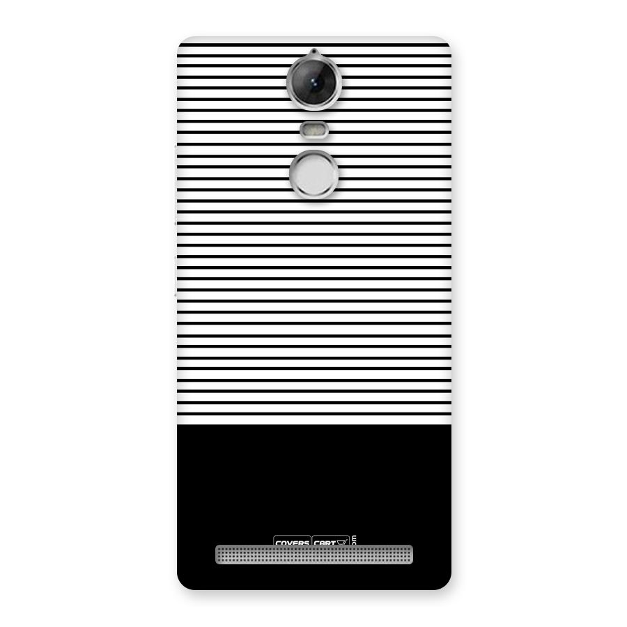 Classy Black Stripes Back Case for Vibe K5 Note