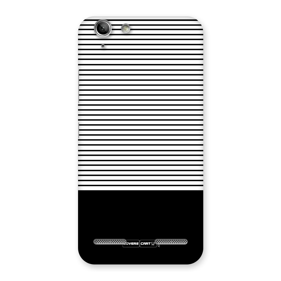Classy Black Stripes Back Case for Vibe K5 Plus
