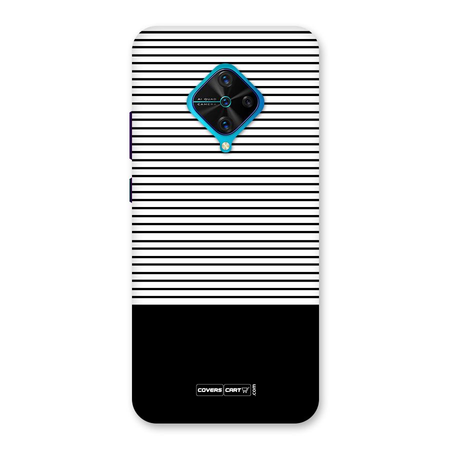 Classy Black Stripes Back Case for Vivo S1 Pro