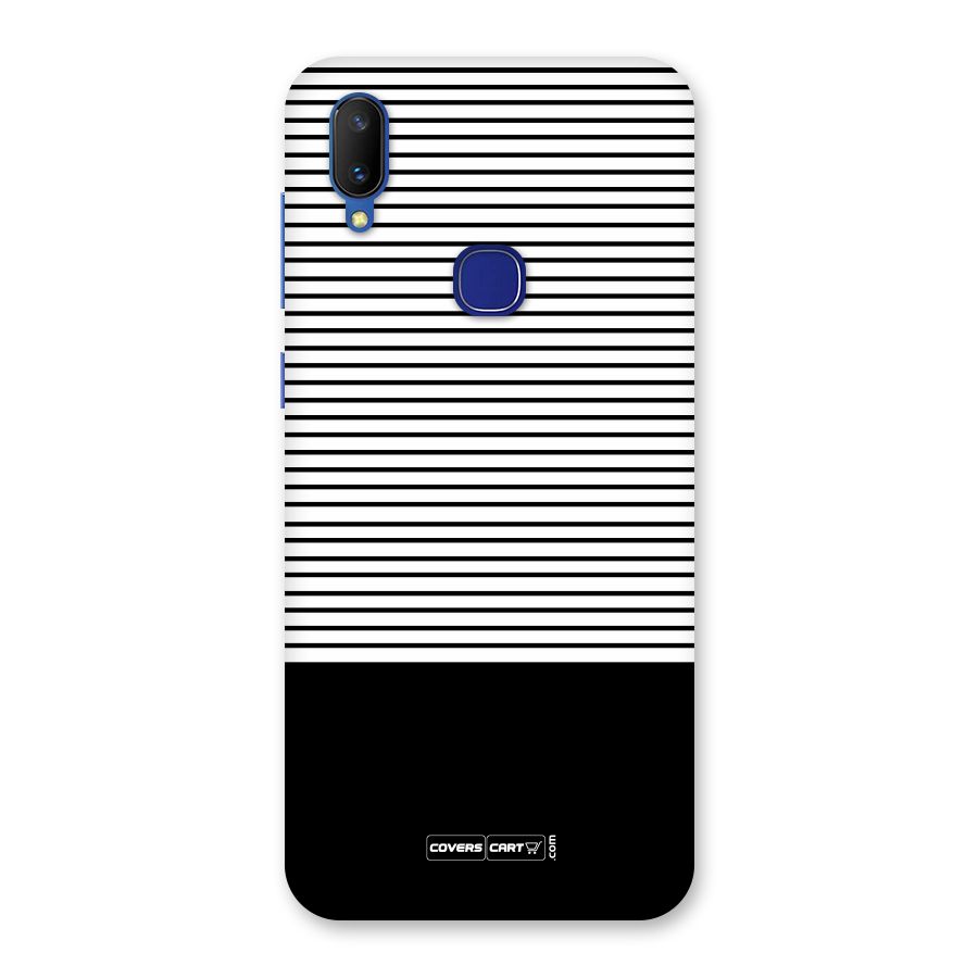 Classy Black Stripes Back Case for Vivo V11
