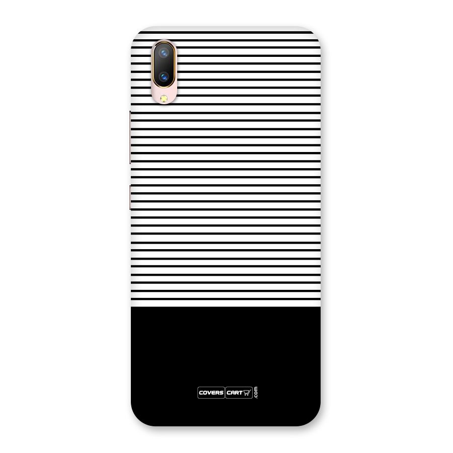 Classy Black Stripes Back Case for Vivo V11 Pro