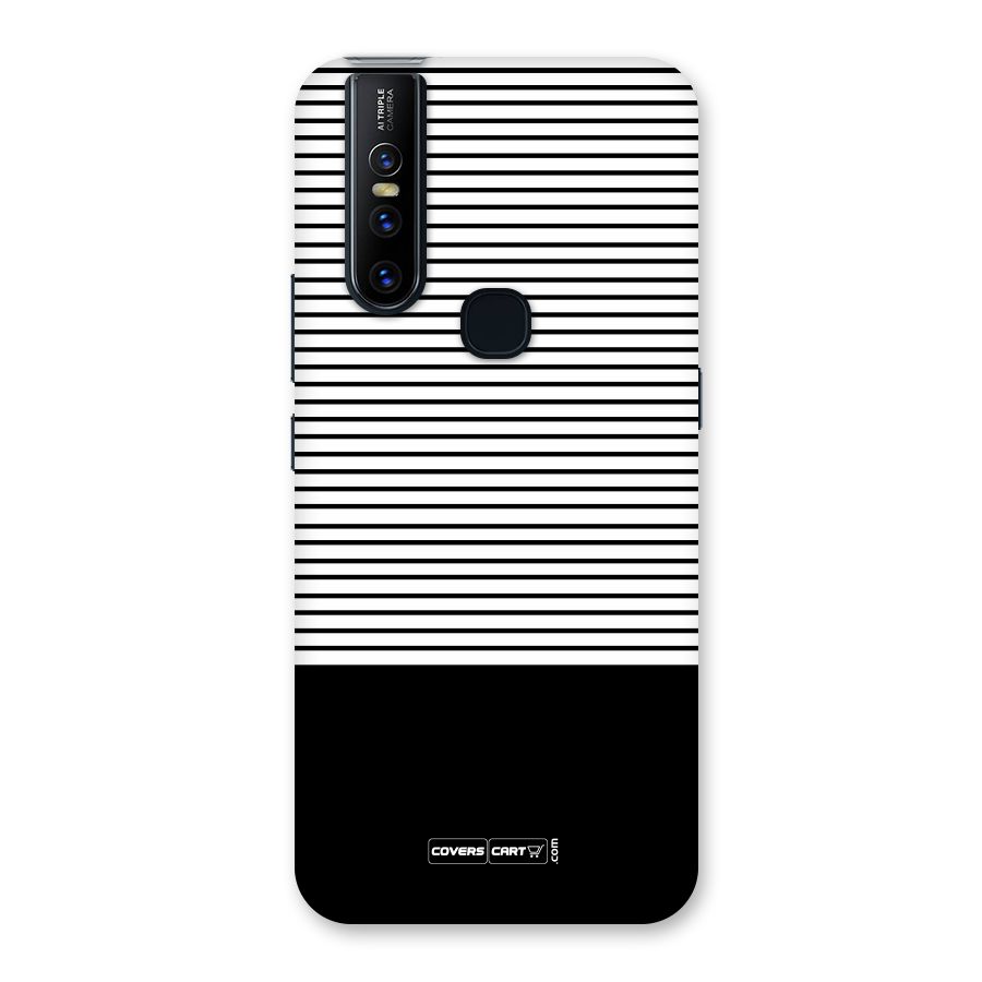 Classy Black Stripes Back Case for Vivo V15