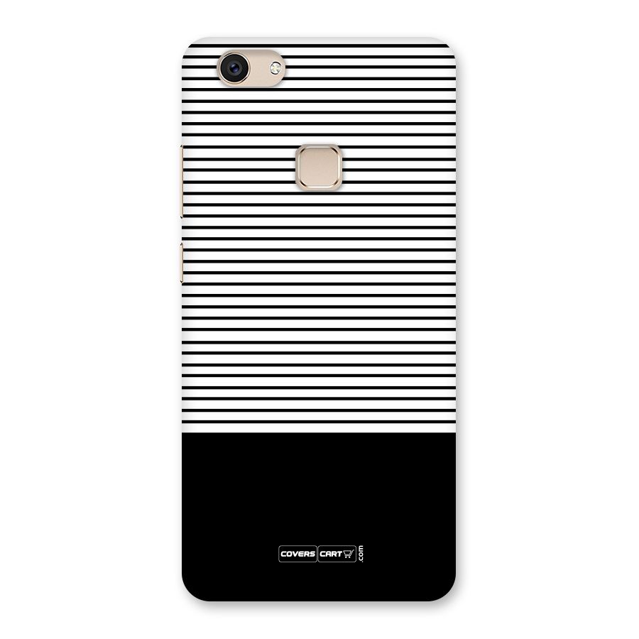 Classy Black Stripes Back Case for Vivo V7