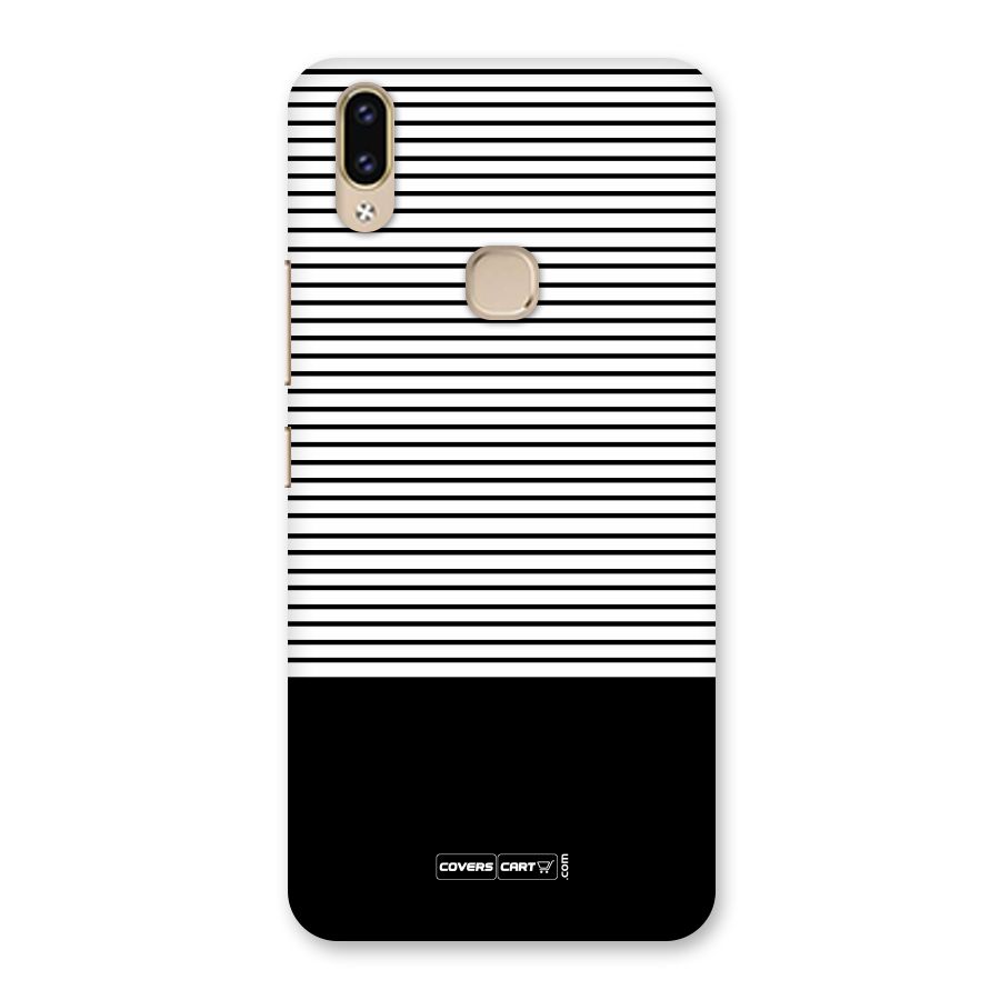 Classy Black Stripes Back Case for Vivo V9 Youth