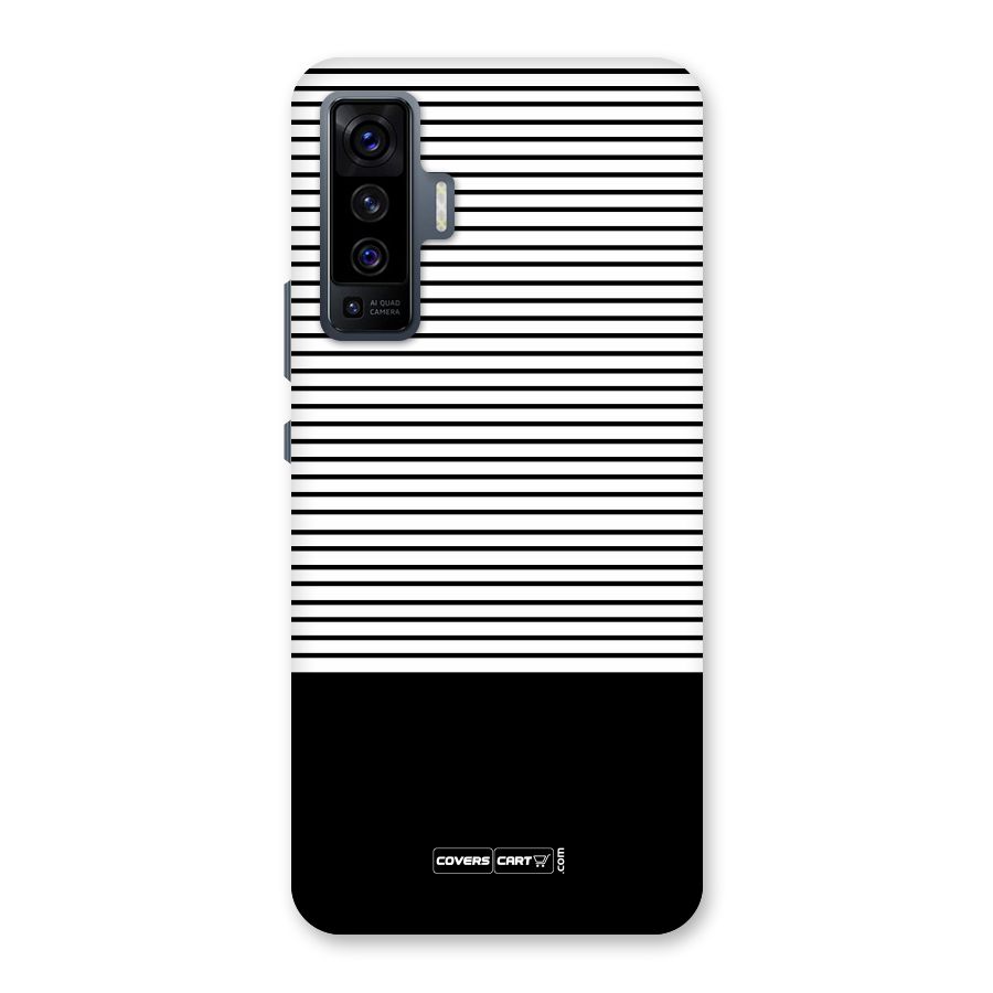 Classy Black Stripes Back Case for Vivo X50
