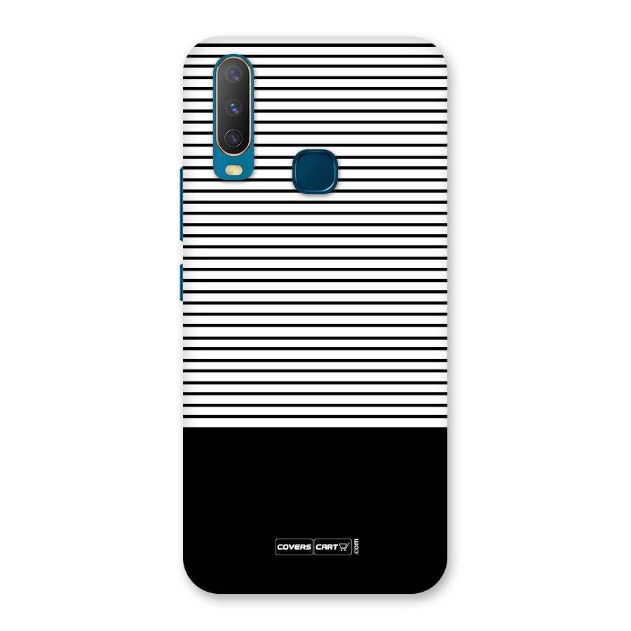 Classy Black Stripes Back Case for Vivo Y17