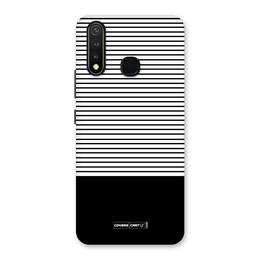 Classy Black Stripes Back Case for Vivo Y19