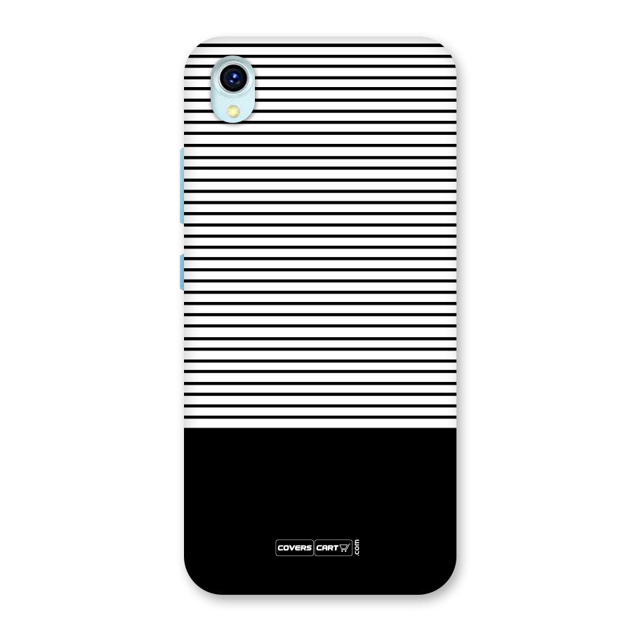 Classy Black Stripes Back Case for Vivo Y1s