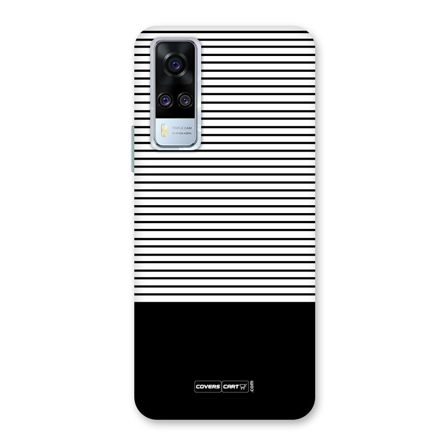 Classy Black Stripes Back Case for Vivo Y31