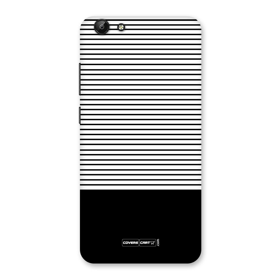 Classy Black Stripes Back Case for Vivo Y69