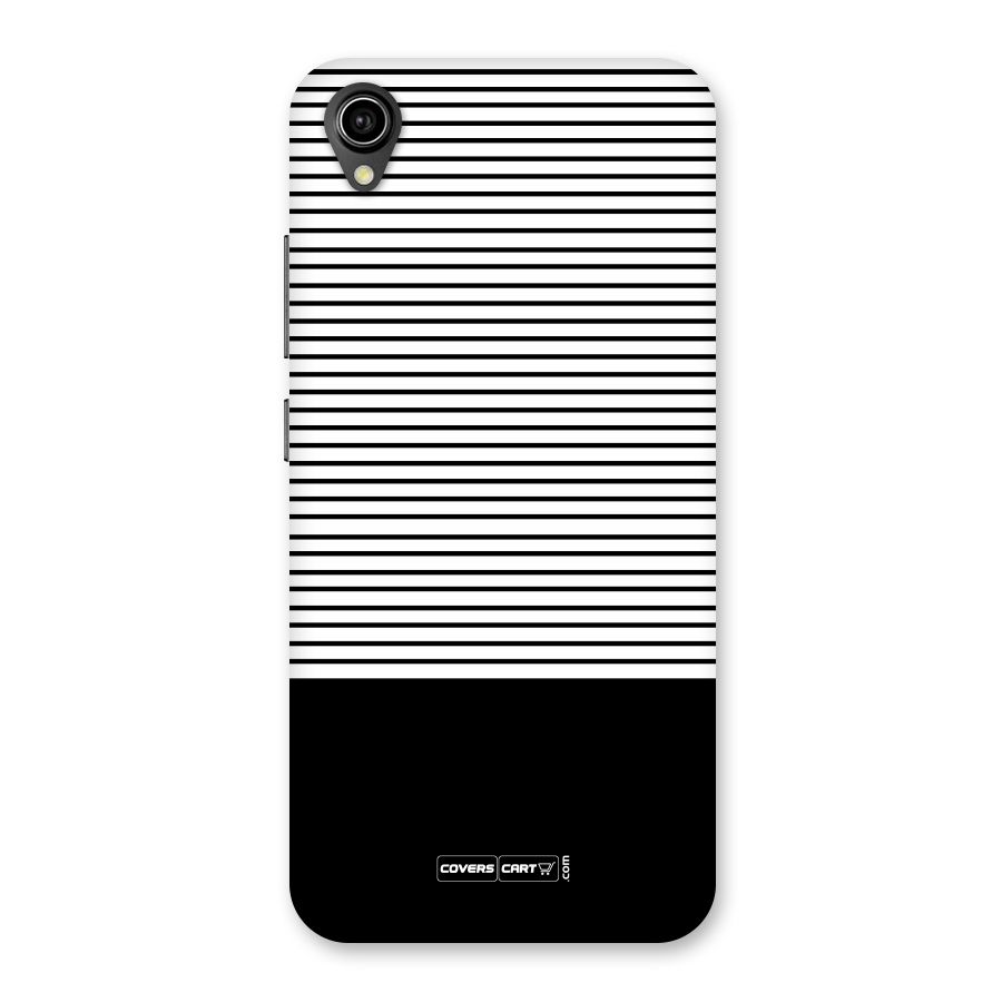 Classy Black Stripes Back Case for Vivo Y90