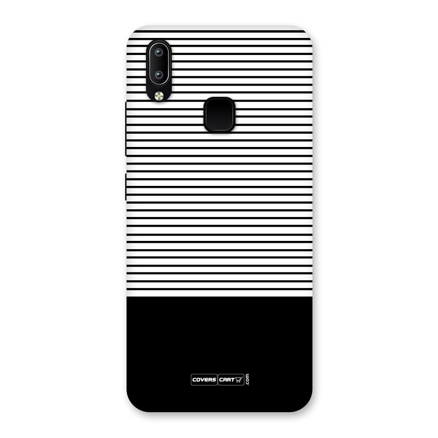 Classy Black Stripes Back Case for Vivo Y93