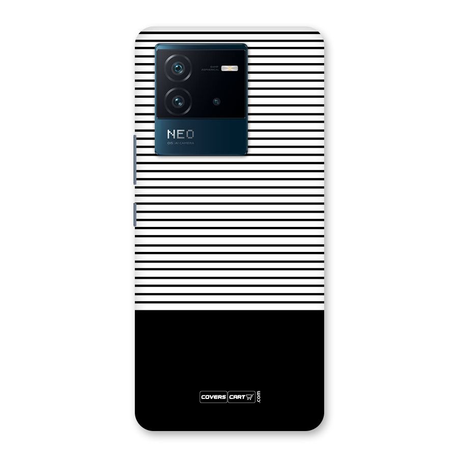 Classy Black Stripes Back Case for Vivo iQOO Neo 6 5G