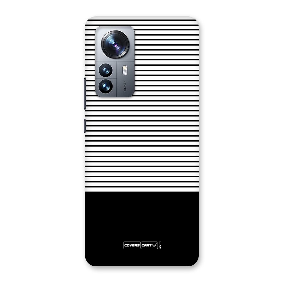 Classy Black Stripes Back Case for Xiaomi 12 Pro