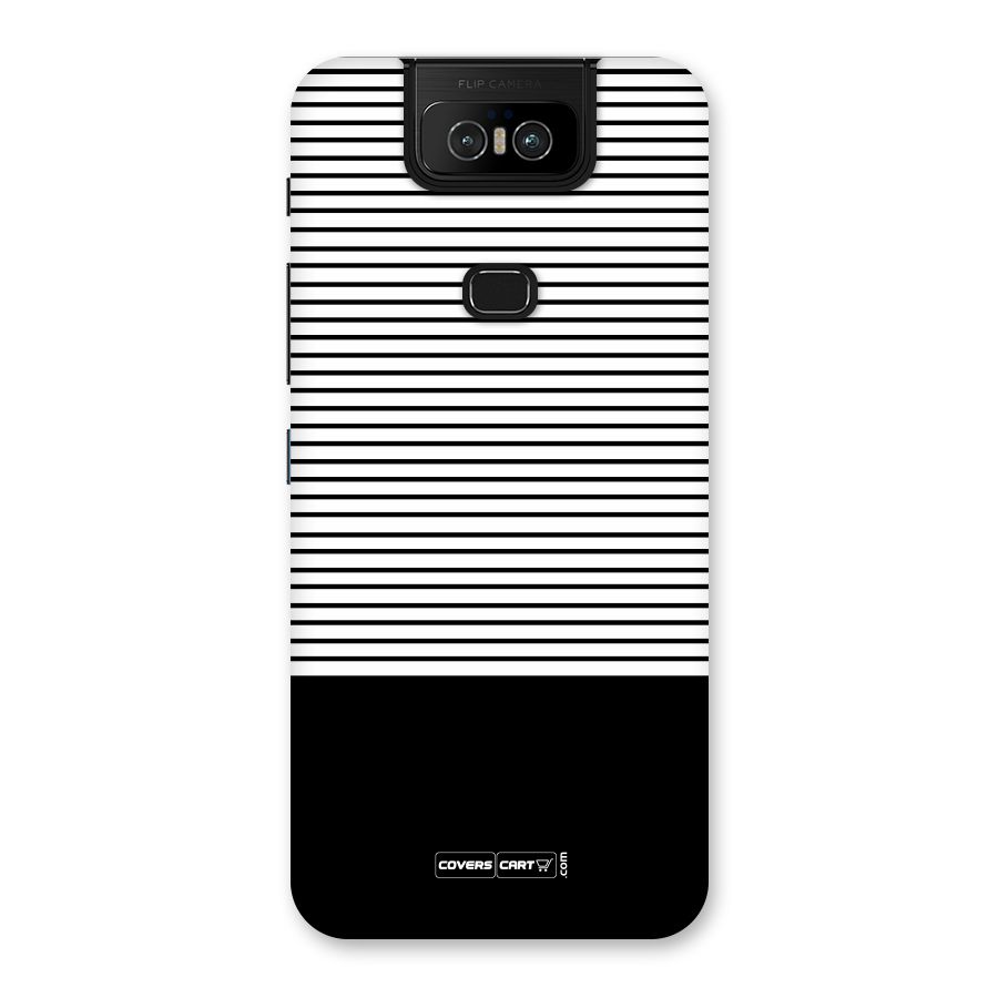 Classy Black Stripes Back Case for Zenfone 6z