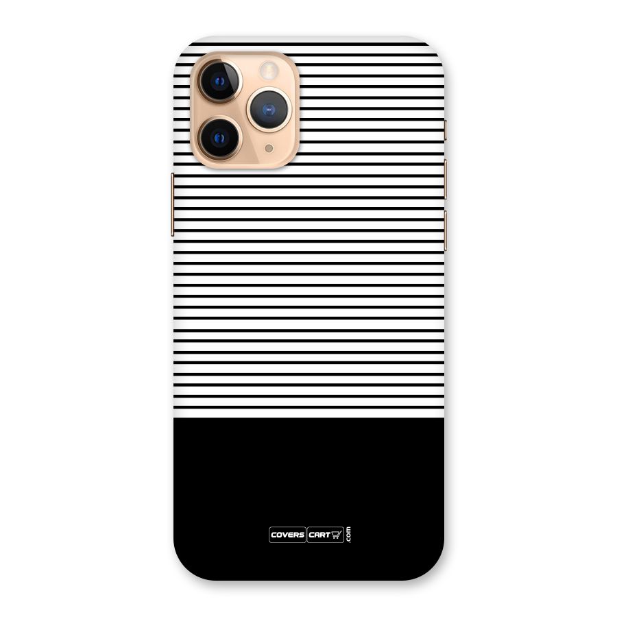 Classy Black Stripes Back Case for iPhone 11 Pro
