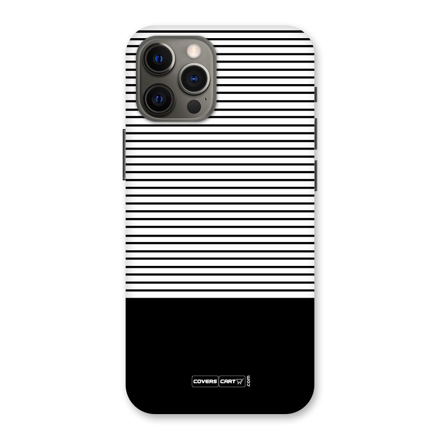 Classy Black Stripes Back Case for iPhone 12 Pro Max