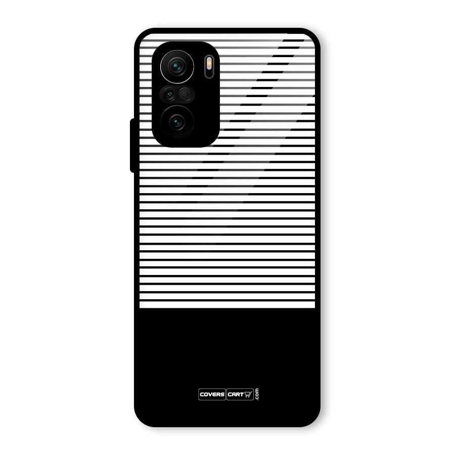 Classy Black Stripes Glass Back Case for Mi 11X Pro