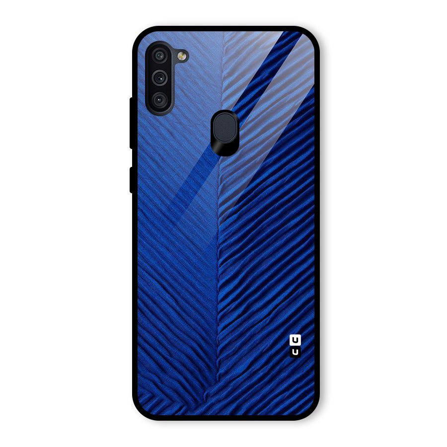 Classy Blues Glass Back Case for Galaxy M11