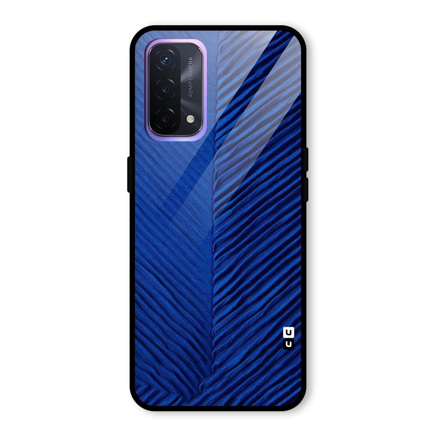 Classy Blues Glass Back Case for Oppo A74 5G