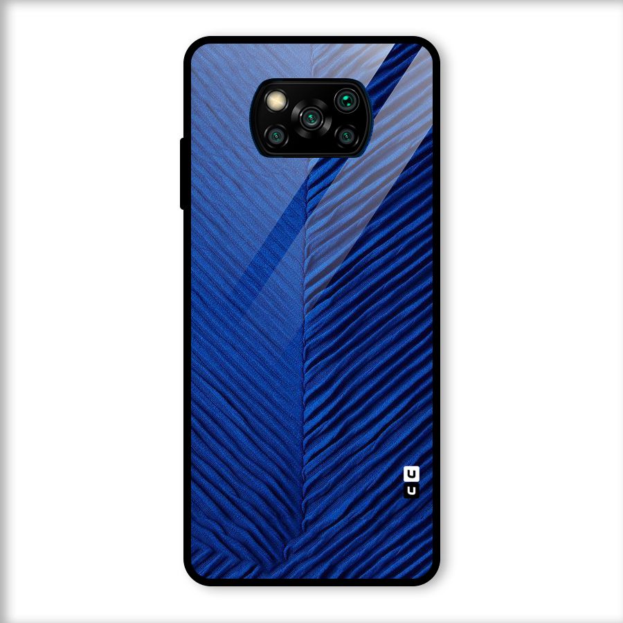Classy Blues Glass Back Case for Poco X3