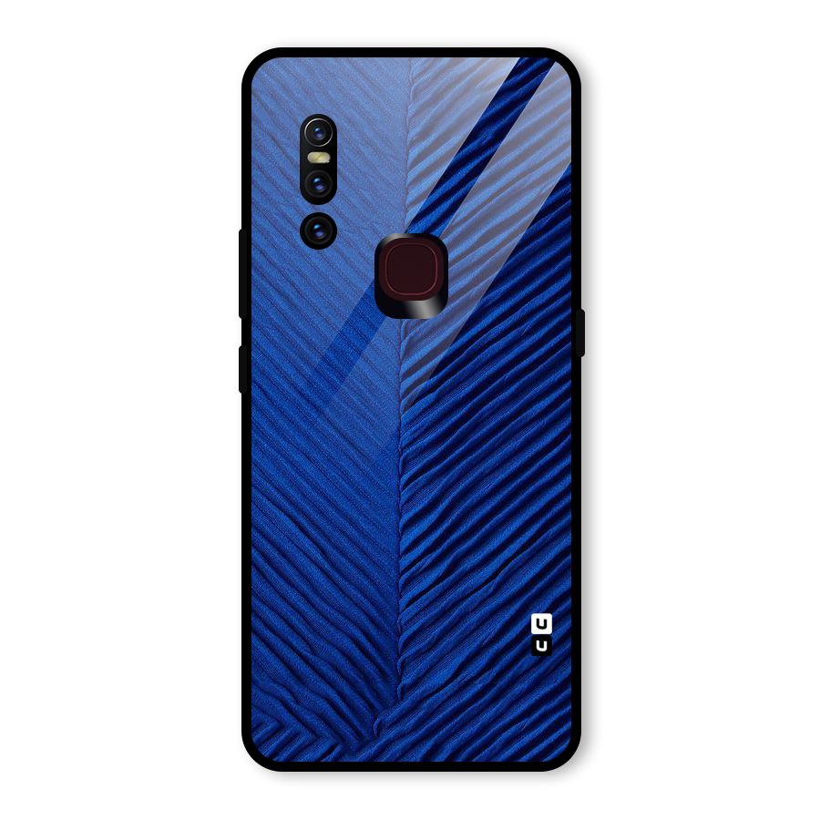 Classy Blues Glass Back Case for Vivo V15