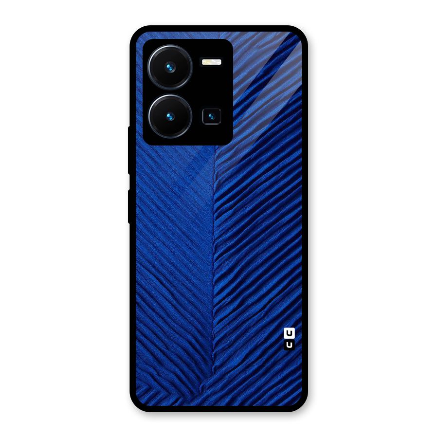 Classy Blues Glass Back Case for Vivo Y35