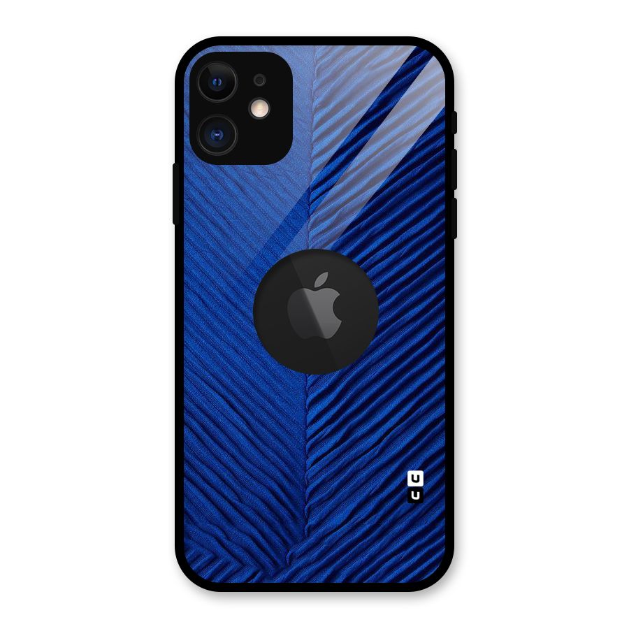 Classy Blues Glass Back Case for iPhone 11 Logo Cut