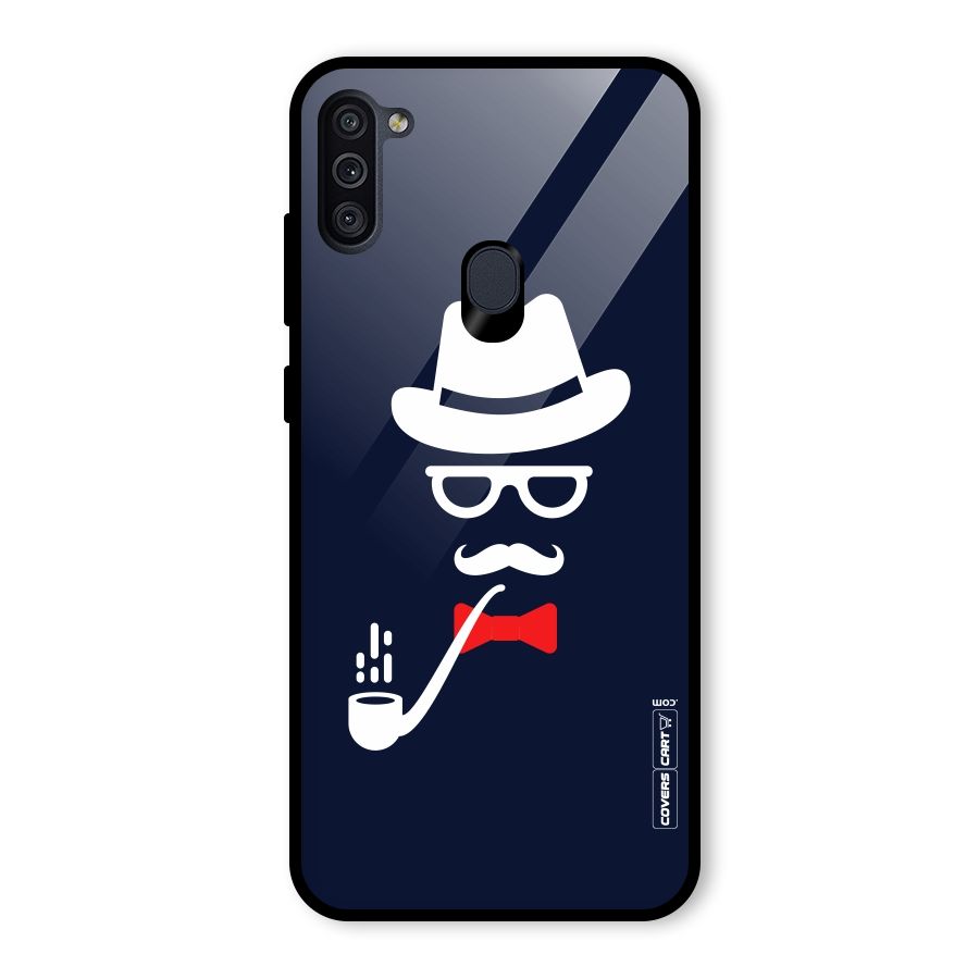 Classy Dad Glass Back Case for Galaxy M11