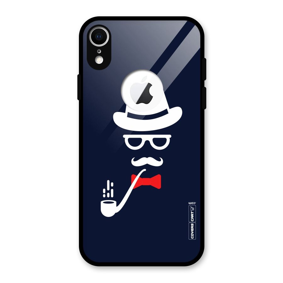 Classy Dad Glass Back Case for iPhone XR Logo Cut